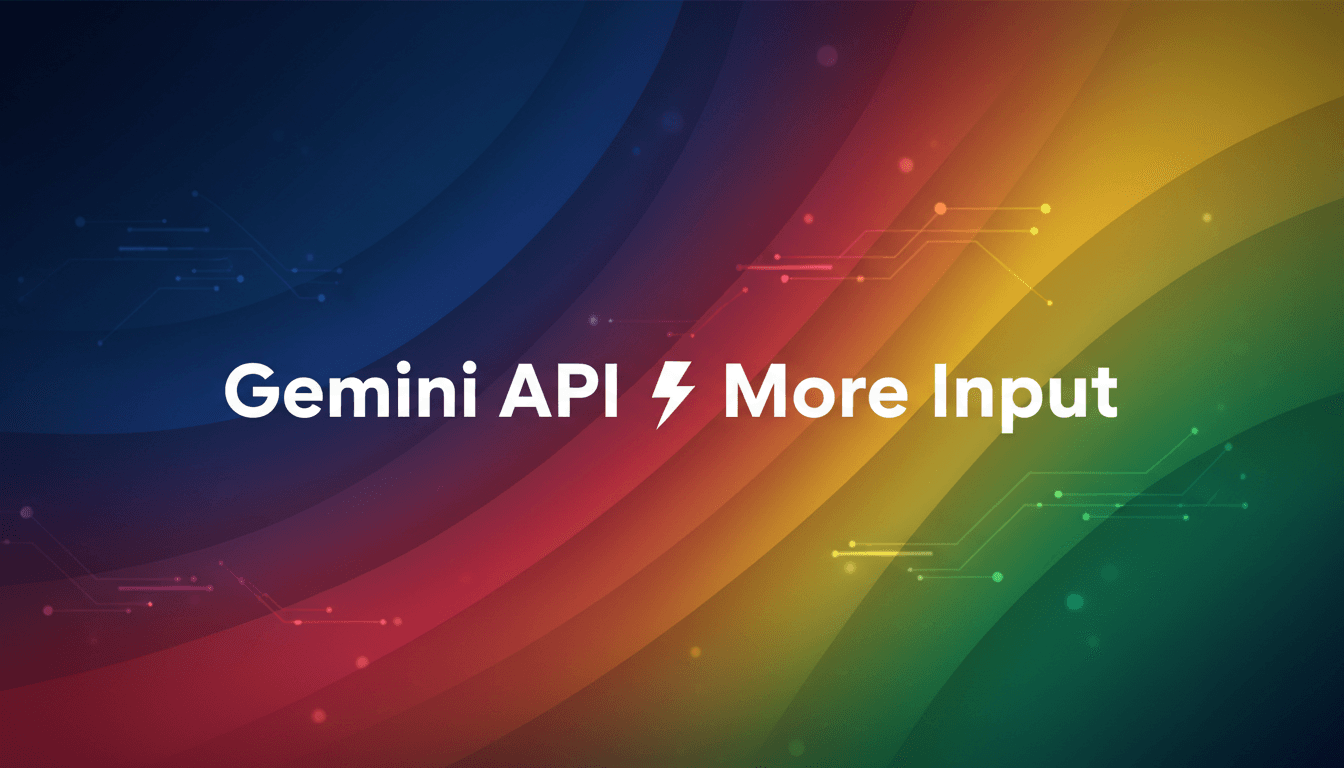 Gemini API now supports larger files and more input sources